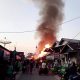 Rumah dan Toko di Pasar Talaken Hangus Terbakar