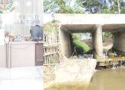 Box Culvert di Kobar Rusak Setelah Normalisasi Sungai