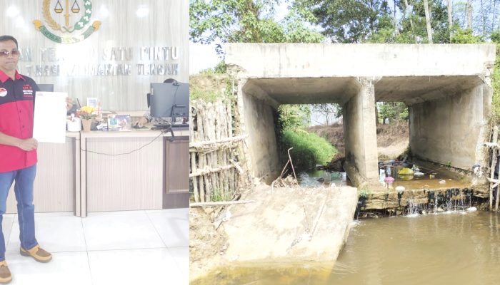 Box Culvert di Kobar Rusak Setelah Normalisasi Sungai