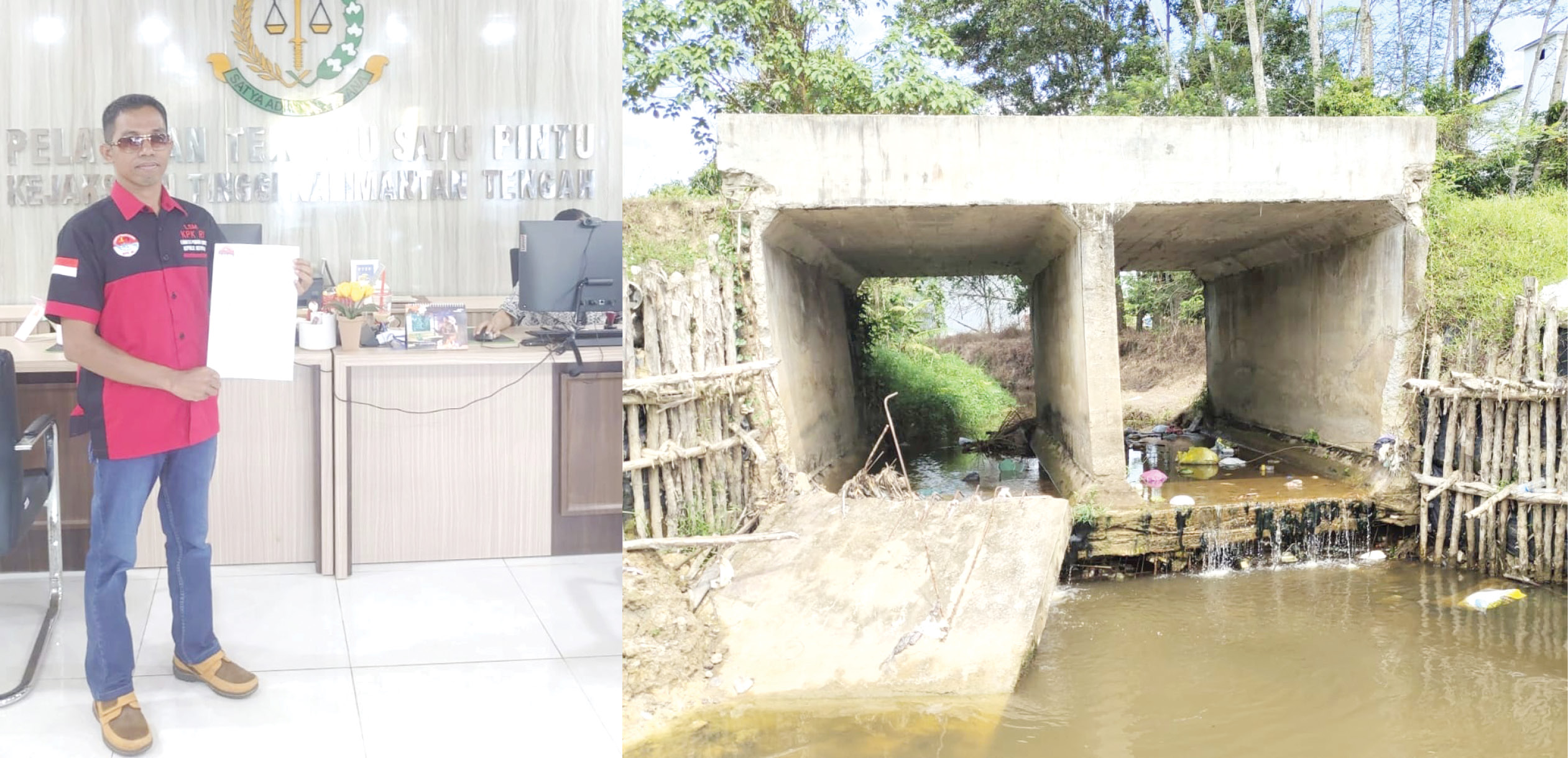 Box Culvert di Kobar Rusak Setelah Normalisasi Sungai