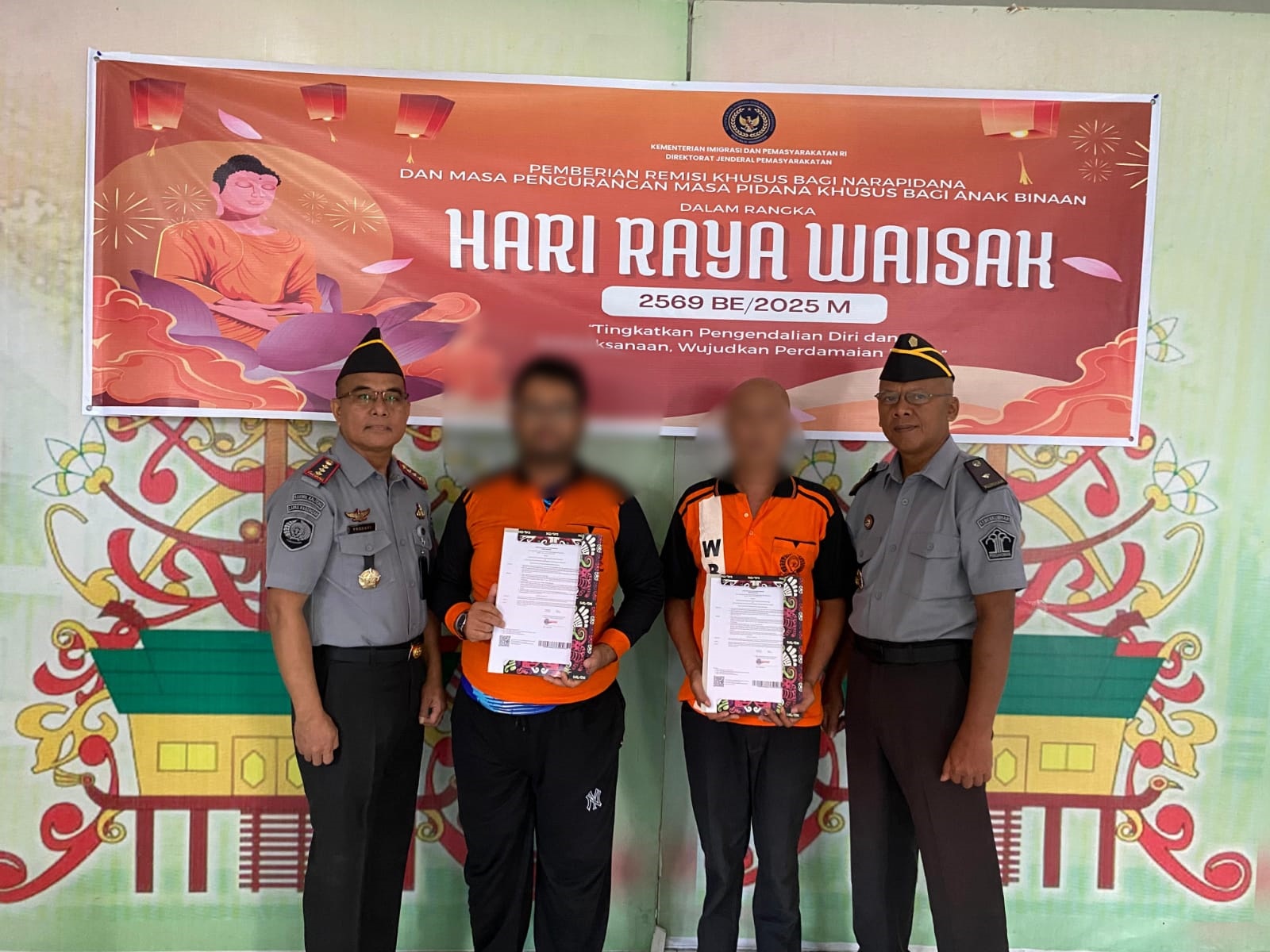 Dua WBP Lapas Kasongan Terima Remisi Waisak