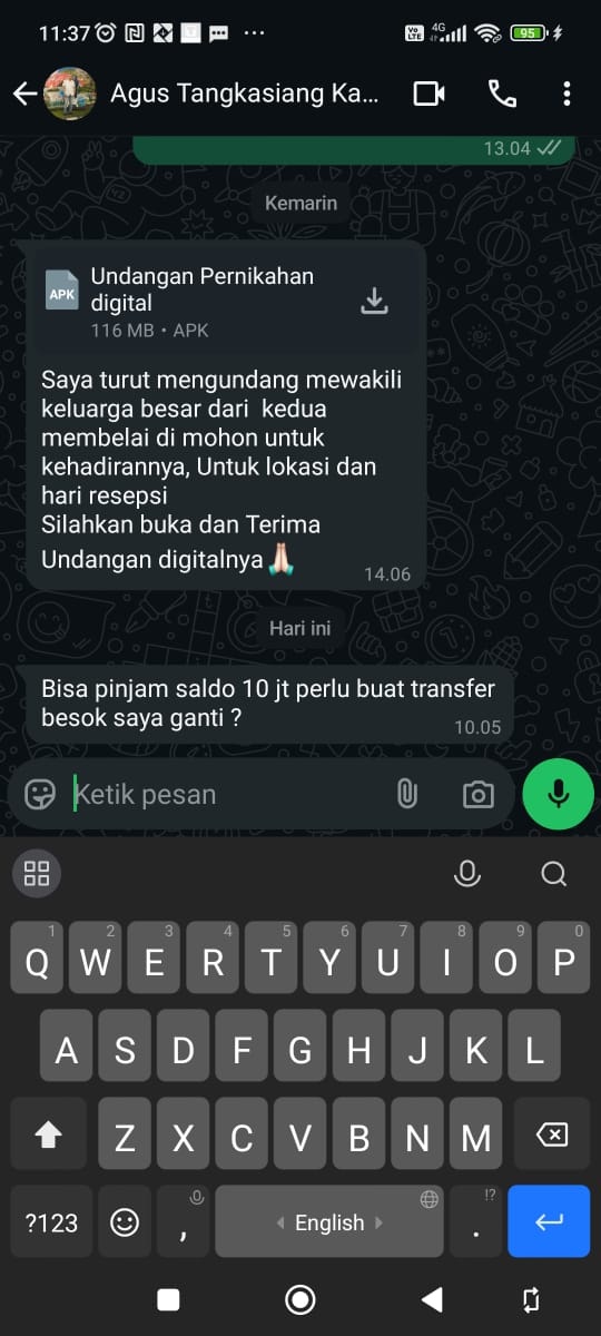 Jadi Alat untuk Menipu, Kirim Undangan dan Minta Uang