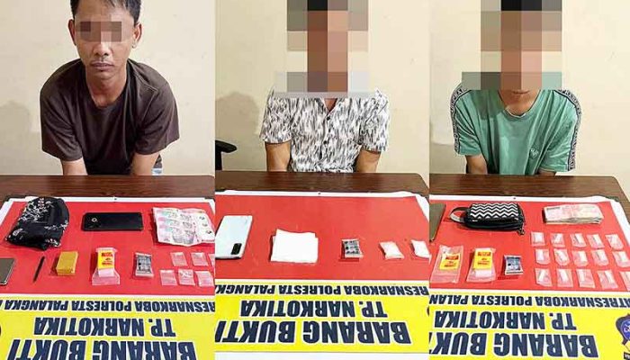 Dua Hari, Polisi Bekuk Tiga Pengedar Sabu