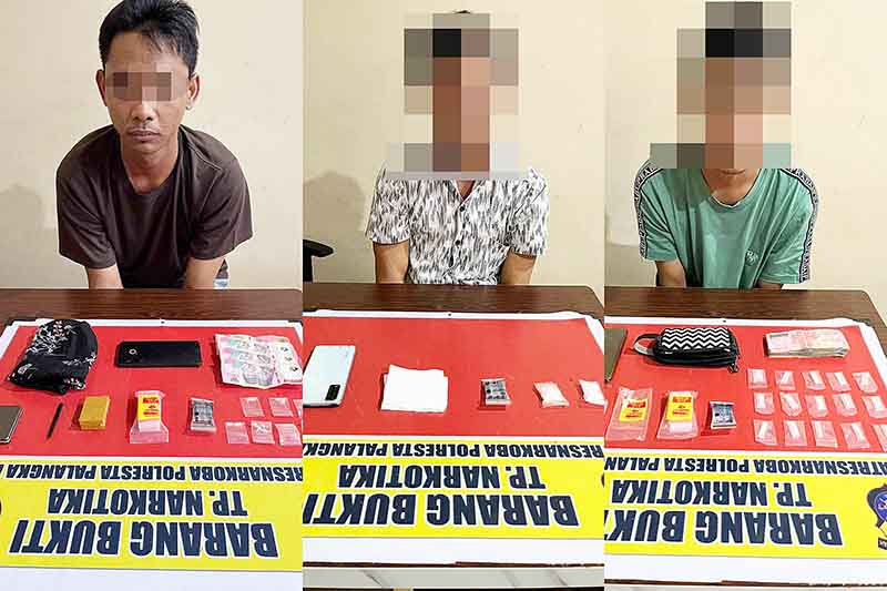 2 Hari, Polisi Tangkap 3 Pengedar Sabu