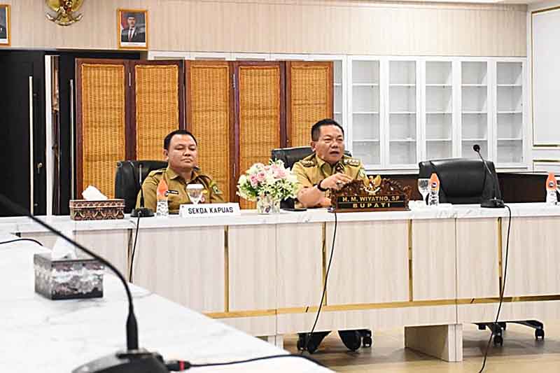 Bupati Ikuti Zoom Meeting Audensi Pelaksanaan KKN UPR 