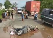 Ditabrak Truk Kontainer, Ibu dan Bayi Meninggal Dunia