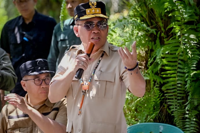 Gubernur Tinjau Lokasi Pembangunan SMK Kinjil