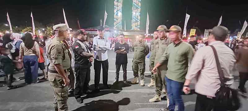 Satpol PP Berperan Aktif Sukseskan Huma Betang Night 2025