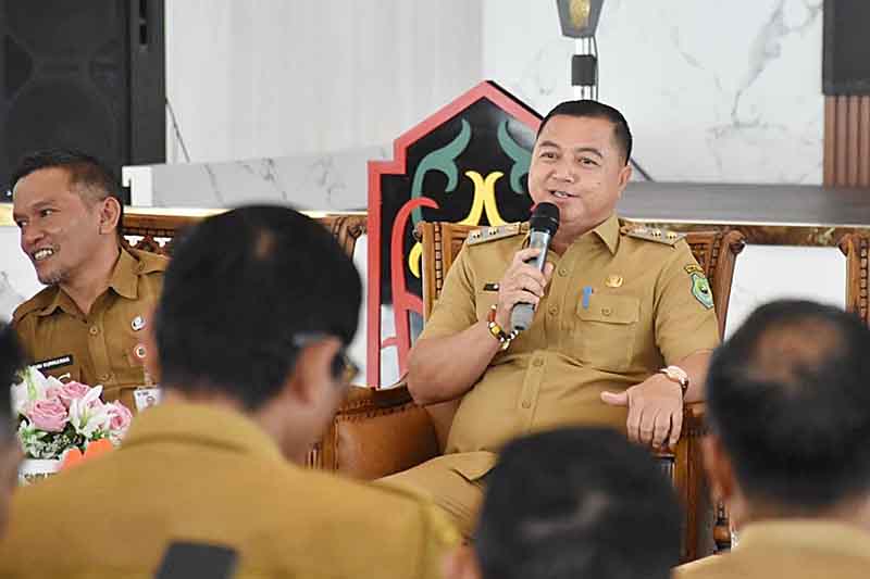 AUDENSI : Wakil Bupati Kapuas, Dodo, saat melaksanakan audensi bersama pihak Universitas Palangka Raya, belum lama ini.