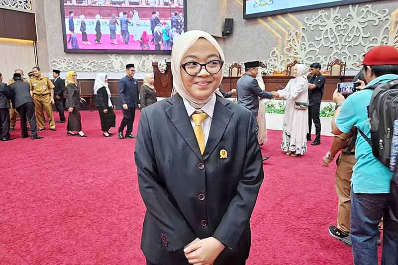 Waket I DPRD Kalteng Riska Agustin. Foto HardiPE