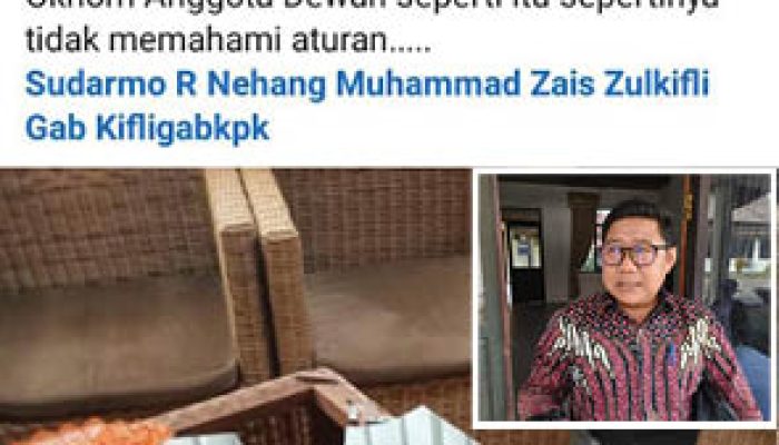 Heboh! Meja Pecah di Dinas Koperasi Kotim