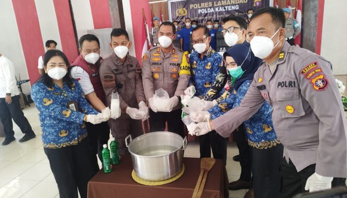 4,5 Kg Sabu Hasil Operasi Antik Dimusnahkan