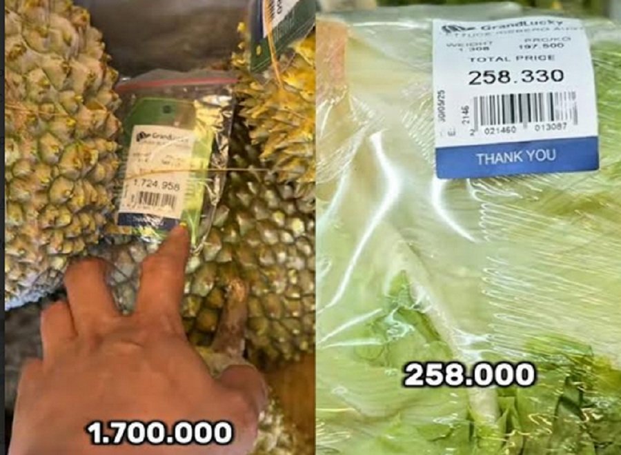 Netizen Syok Lihat Harga Sayuran di Supermarket PIK, Sayur Kol Dijual Rp258 Ribu