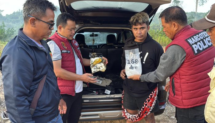 Kurir Sabu Satu Kg Terciduk saat Razia