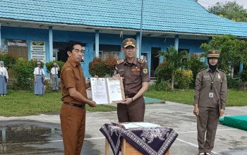 Satpol PP dan Damkar dengan SMKN 1 Teken PKS